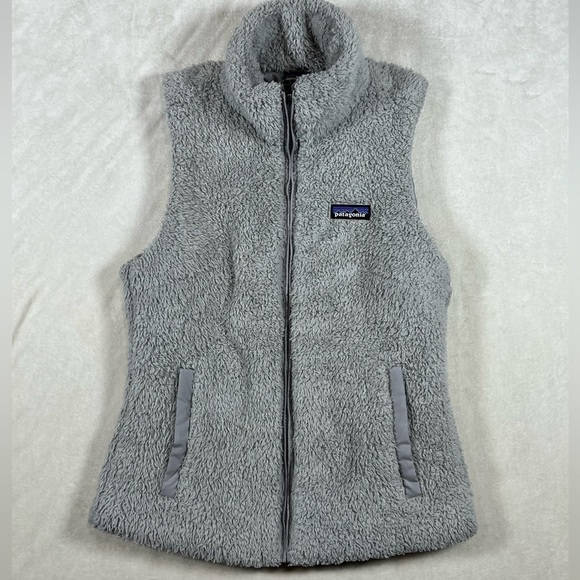 Women’s Patagonia Size Small Gray Fleece Vest Synchilla Sherpa Retro Soft C25 - Picture 2 of 8